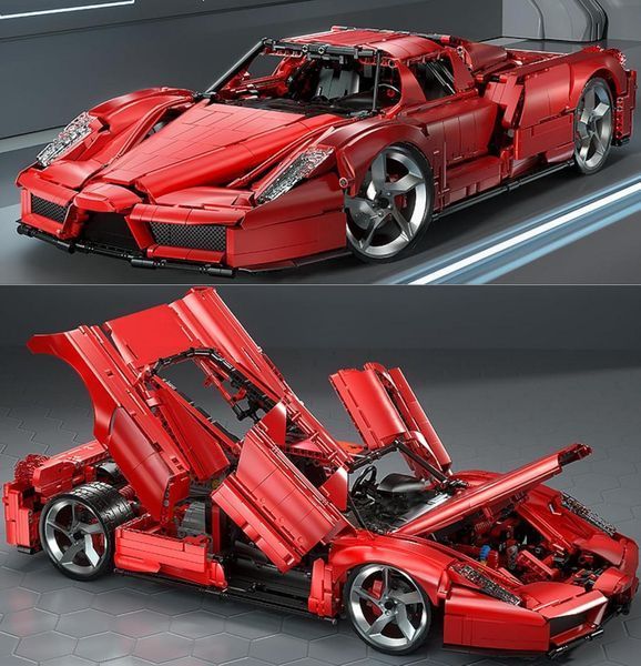 4301 деталей | На радіокеруванні | Ferrari Enzo | Конструктор Technic | 10523 KBOX | Сумісний з лего | Lego Ферарі Ензо Суперкар Kbox 10523 фото