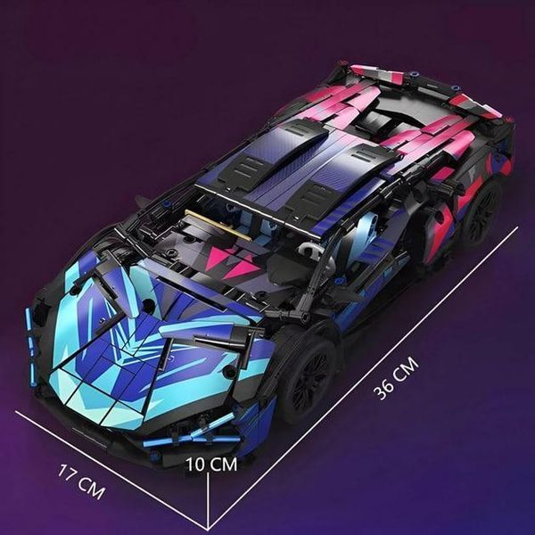 Конструктор Technic Lamborghini Sian Cyberpunk 1314 деталей, сумісний з лего, Технік Спорткар Lego 126- фото