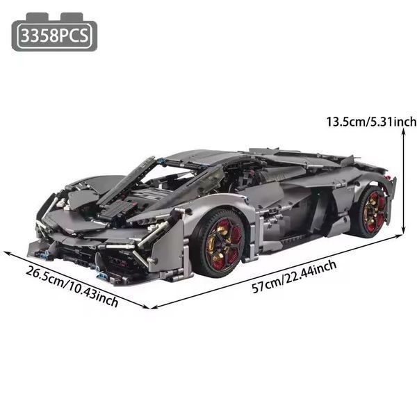 4301 деталей | На радіокеруванні | Ferrari Enzo | Конструктор Technic | 10523 KBOX | Сумісний з лего | Lego Ферарі Ензо Суперкар Kbox 10523 фото