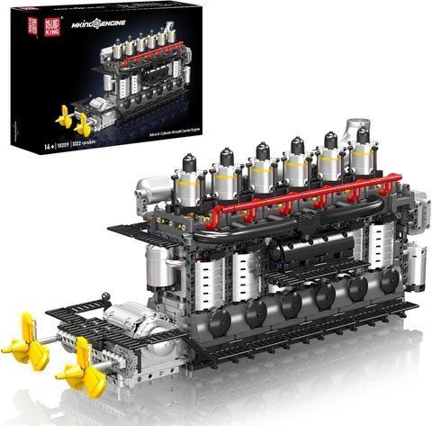 3236 деталей | Двигун вантажівки Scania та коробка передач | Mould King 10200 | Cумісний з LEGO | Лего Танк V8 Tank Engine 10200 фото