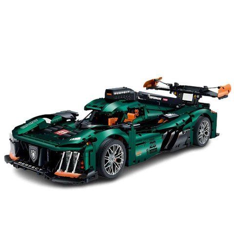 Конструктор Technic LERU 10716 &ndash; Peugeot 9X8 24H Le Mans Hybrid Hypercar, 3986 деталей, сумісний з лего. Технік Гіперкар 10716 фото