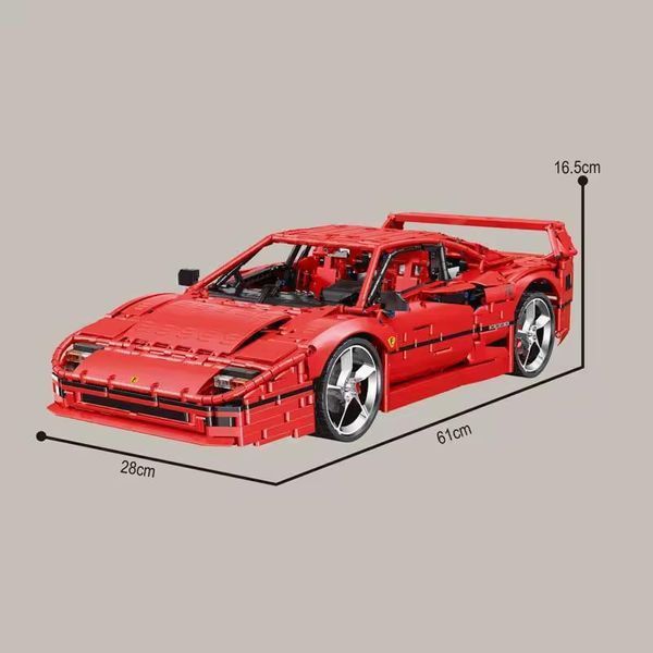 4026 деталей | Ferrari F40 | Конструктор Technic | CBOX JD017 | Cумісний із лего | Технік Спорткар Lego CBOX JD017 фото