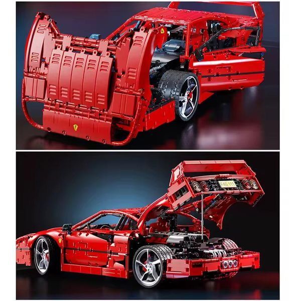 4026 деталей | Ferrari F40 | Конструктор Technic | CBOX JD017 | Cумісний із лего | Технік Спорткар Lego CBOX JD017 фото