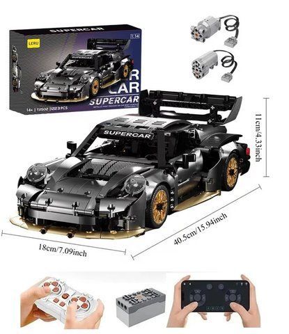 1223 деталей | На Радіокеруванні | Porsche 911 | Конструктор Technic | Сумісний з Lego | LERU T2502 | Лего Техні Порше 911 T2502 RC фото