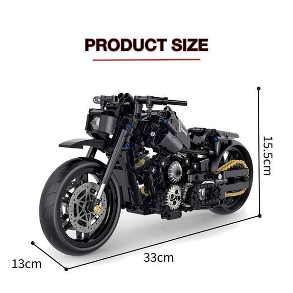 Конструктор мотоцикл Technic Harley Davidson. 586 деталей, сумісний з лего. У коробці. Технік мото Харлей Девідсон 60502 фото