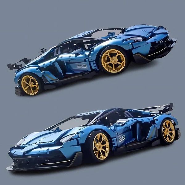 Конструктор Technic KBOX 10520 Lamborghini Aventador SVJ, 3811 деталей, сумісний з лего, Технік Спорткар 10520 фото