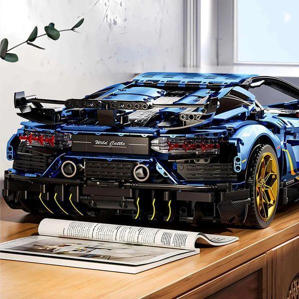 Конструктор Technic KBOX 10520 Lamborghini Aventador SVJ, 3811 деталей, сумісний з лего, Технік Спорткар 10520 фото