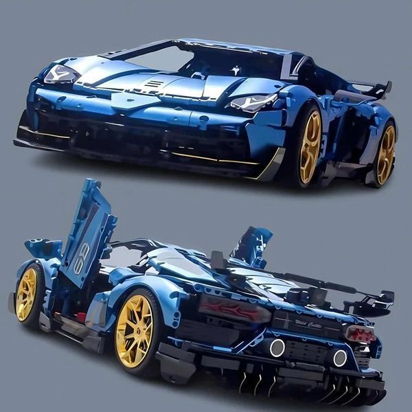 Конструктор Technic KBOX 10520 Lamborghini Aventador SVJ, 3811 деталей, сумісний з лего, Технік Спорткар 10520 фото