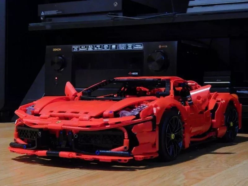 Конструктор Technic KBOX 10304 Ferrari 458, 3380 деталей, сумісний з лего, Технік Феррарі Спорткар 10304 фото