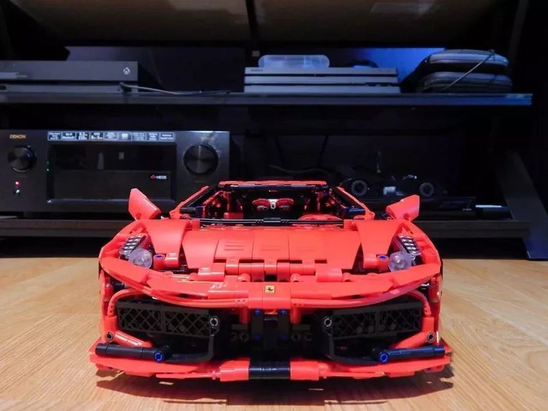 Конструктор Technic KBOX 10304 Ferrari 458, 3380 деталей, сумісний з лего, Технік Феррарі Спорткар 10304 фото