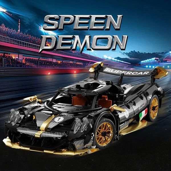 1218 деталей | На Радіокеруванні | Pagani Zonda R | Конструктор Technic | Сумісний з Lego | LERU T2505 | Лего Техні Пагані Зонда Р T2505 RC фото