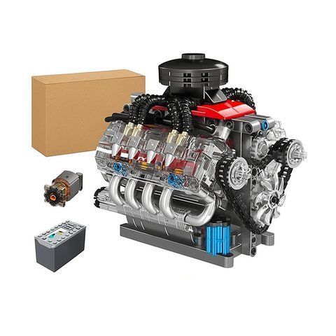 Конструктор KY2001 &ndash; Двигун Chevy LSX454 V8 із Моторизацією, 487 дет., сумісний із лего, Lego KY2001 фото