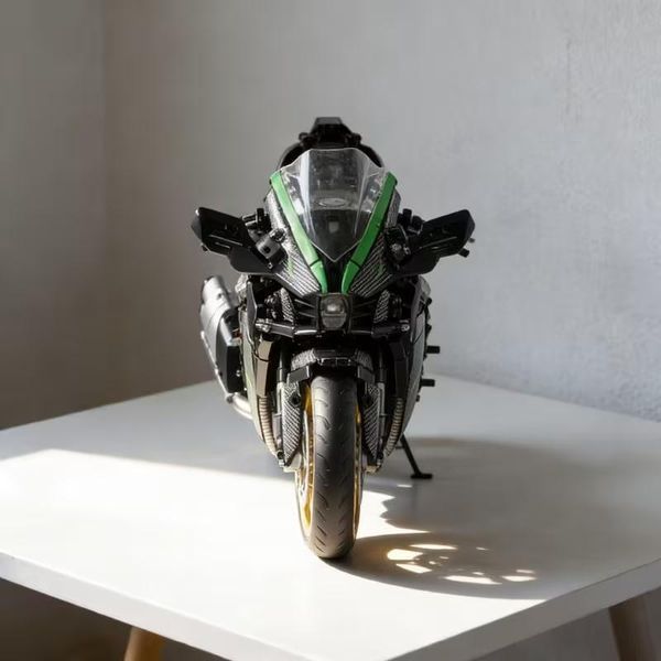 1984 деталей | Kawasaki Ninja H2R | Конструктор Technic | LERU T2508 | Сумісний з лего | Lego Кавасакі Ніндзя T2508- фото