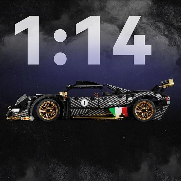 1218 деталей | Pagani Zonda R | Конструктор Supercar Technic | Сумісний з Lego | LERU T2505 | Лего Технік Пагані Зонда Р T2505 фото