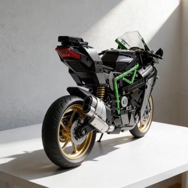 1984 деталей | Kawasaki Ninja H2R | Конструктор Technic | LERU T2508 | Сумісний з лего | Lego Кавасакі Ніндзя T2508- фото