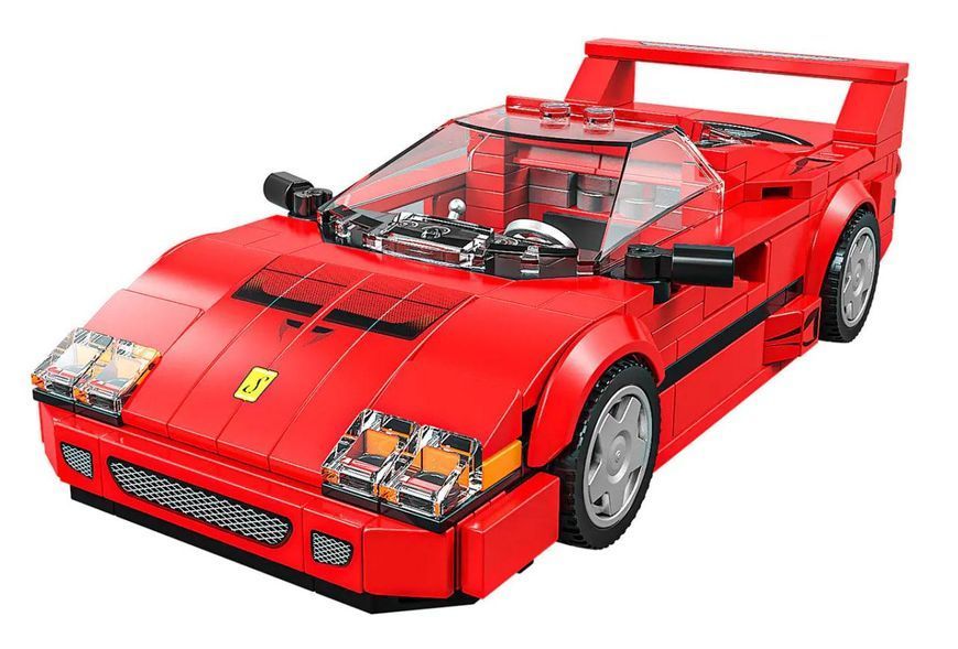Конструктор Ferrari F40, 337 деталей, з вітриною, спорткар автомобіль Ферарі Tyc фото