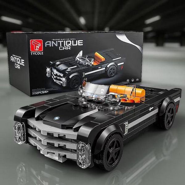 Конструктор Cadillac Eldorado, 317 деталей, з вітриною від пилу, ретро автомобіль Кадилак Ельдорадо T1092 фото