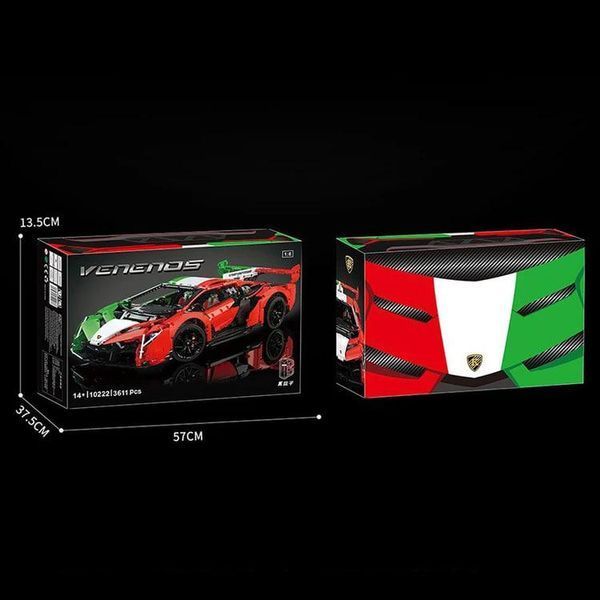 3611 деталей | На радіокеруванні | Lamborghini Veneno | Конструктор Technic | 10222 KBOX | Сумісний з лего | Lego 10222 Rc фото