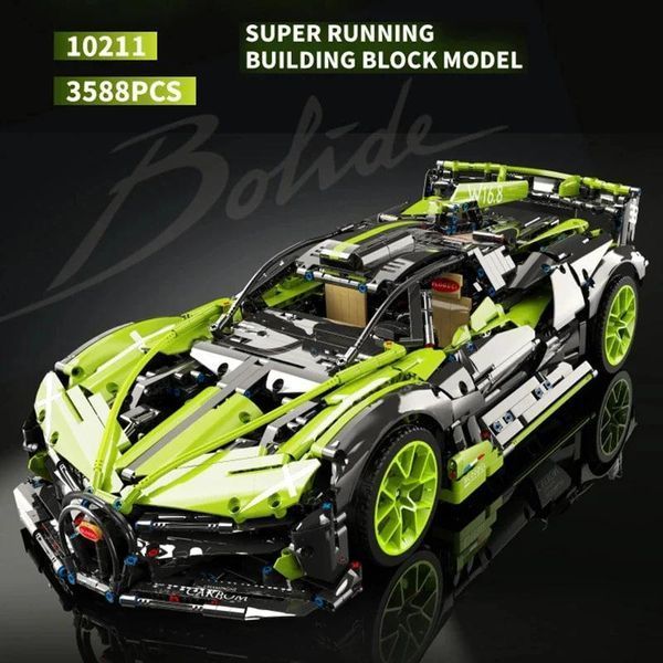 3588 деталей | Bugatti Bolide | Конструктор Technic | KBox 10211 | Сумісний з лего | Lego Бугатті Болід 10211 фото