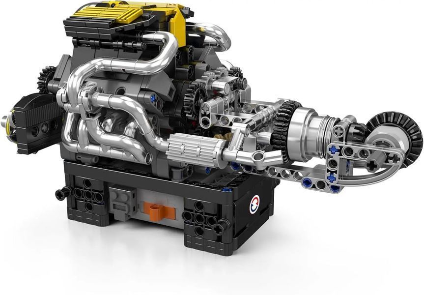 761 деталей | Двигун V8 суперкара PAG з моторизацією | Сумісний з LEGO | Конструктор Technic | Mould King 10207 10207 фото