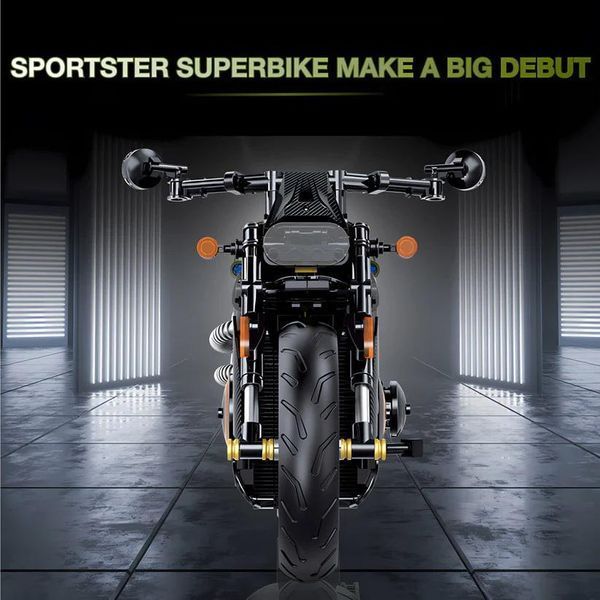 Конструктор Technic мотоцикл Harley Davidson Sportster. 634 дет., сумісний з лего. Lego Технік мото Харлей-Девідсон Спортстер 60514 n/box фото