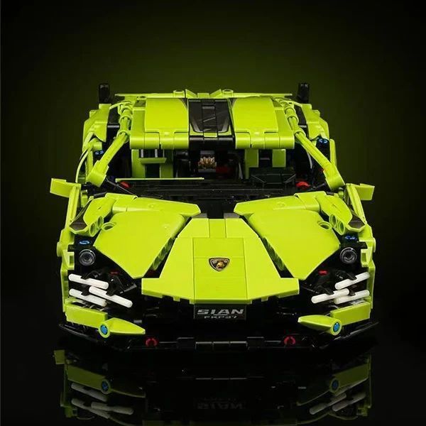 Конструктор Technic Lamborghini Si&aacute;n Green FKP 37 1314 деталей, сумісний з лего, Технік Спорткар Lego 128 фото