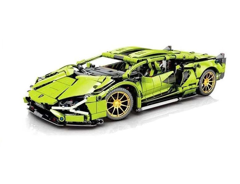Конструктор Technic Lamborghini Si&aacute;n Green FKP 37 1314 деталей, сумісний з лего, Технік Спорткар Lego 128 фото