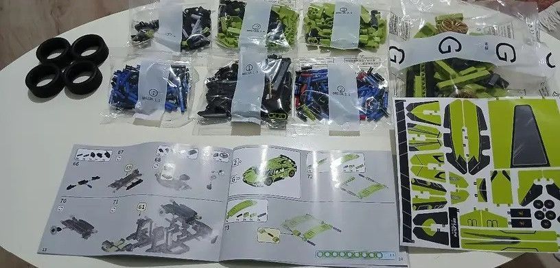 Конструктор Technic Lamborghini Sian Green FKP 37 1314 деталей, сумісний з лего, Технік Спорткар Lego FKP 37 фото