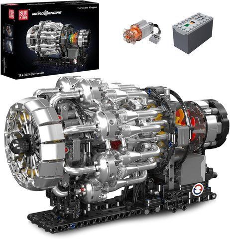 1214 деталей | Турбореактивний двигун | Mould King 10216 | Конструктор Technic | Cумісний з LEGO | Лего Технік 10216 фото
