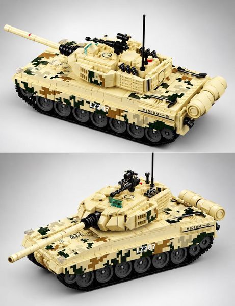 958 деталей | Type 15 light tank | Конструктор | Сумісний з Lego | 12go 66052 | Лего Легкий Танк 12GO 66052 фото