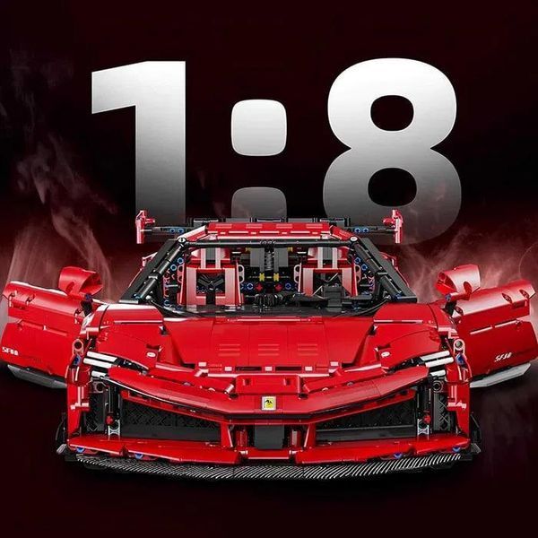 4260 деталей | Ferrari SF90 | Конструктор Технік LERU 10723 | Cумісний з Lego | Лего Technic Феррарі Спорткар 10723 фото