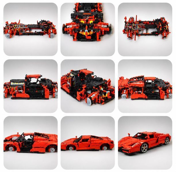 4301 деталей | Ferrari Enzo | Конструктор Technic | 10523 KBOX | Сумісний з лего | Lego Ферарі Ензо Суперкар Великий Kbox 10523 фото